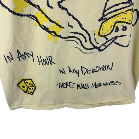 Mens Y2K Division Of Labor Streetwear Artistic Logo Graphic Shirt Size M - Picture 4 of 8